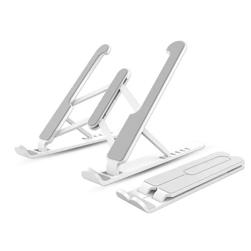 Suporte para notebook ajustável resistente a plástico, base ergonômica premium, ideal para mesa de escritório, escritório em casa, acessório durável bem Prático