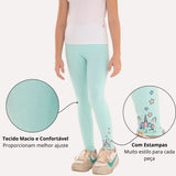 Kit 3 calças legging menina