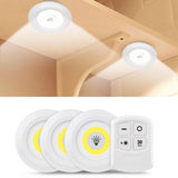 Kit 3 Luminárias Led Spot Controle Remoto Sem Fio Luz Prática