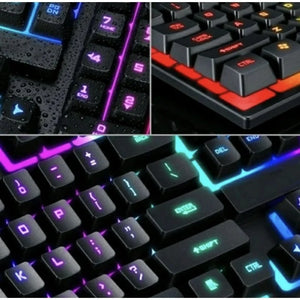 Teclado Gamer Original Semi-mecânico RGB LED Retroiluminado Computador Pc