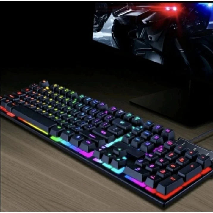 Teclado Gamer Original Semi-mecânico RGB LED Retroiluminado Computador Pc