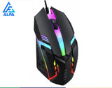 Mouse Gamer Usb 3200dpi Led Rgb Com Fio JX-M20