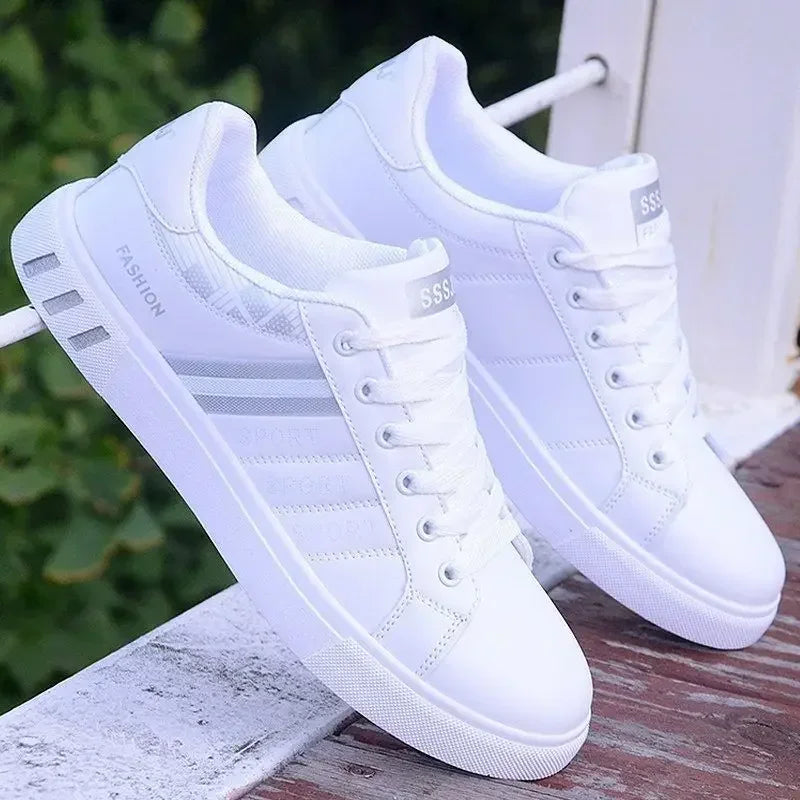 Tênis Masculinos Nova Moda Branco Casual Sapatos Esportivos Original Leve