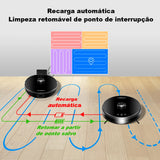 Robot Vacuum Cleaner Liectroux/LILIN XR500, Sistema Laser, 6500Pa, Eletrodoméstico Inteligente, Mapa de Área Restrita, Limpeza de Zona para Carpete