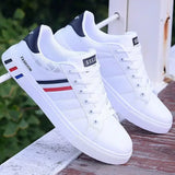 Tênis Masculinos Nova Moda Branco Casual Sapatos Esportivos Original Leve