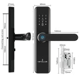 fechadura eletrônica inteligente fechadura de impressão digital para casa fechadura de casa com impressão digital senha Intelar X5 Do Brasil Tuya Wifi Digital