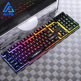 Teclado Gamer Original Semi-mecânico RGB LED Retroiluminado Computador Pc