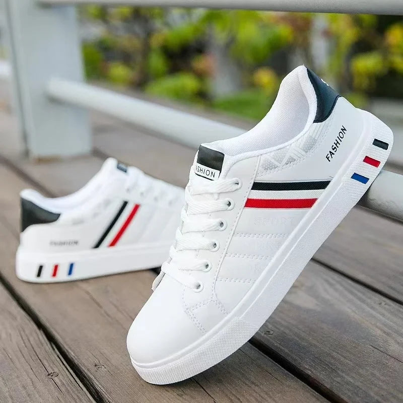 Tênis Masculinos Nova Moda Branco Casual Sapatos Esportivos Original Leve